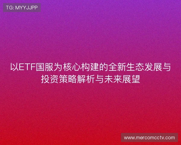 以ETF国服为核心构建的全新生态发展与投资策略解析与未来展望